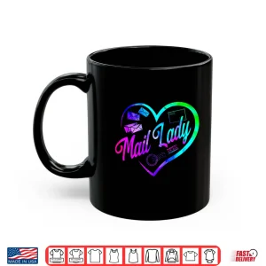 Mug Postman Mailman Heart Watercolor Mail Lady Shirt