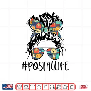 Design Postallife Mail Carrier Postal Worker Mailwoman Parents Day Shirt