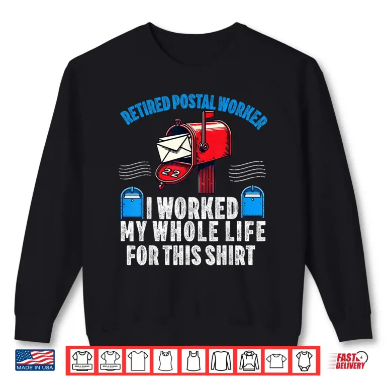 Sweatshirt Retired Postal Worker Mailman Mail Carrier Retirement Letter Shirt