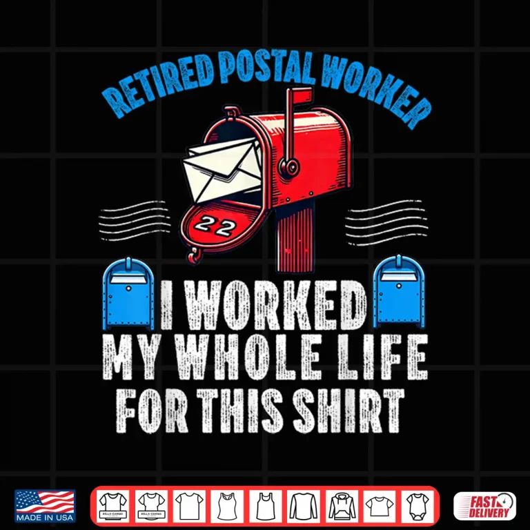 Design Retired Postal Worker Mailman Mail Carrier Retirement Letter Shirt