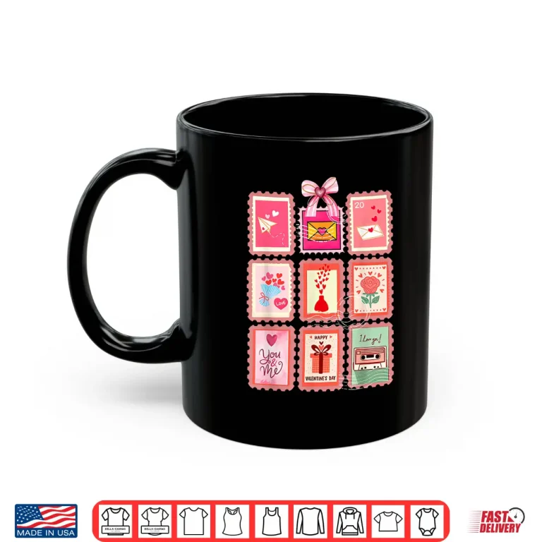 Mug Valentines Stamp Postal Worker Postman Mail Carrier Delivery Shirt