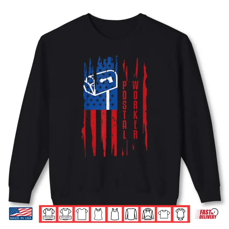 Sweatshirt Postal Worker Patriotic US Post Mail Carrier Shirt