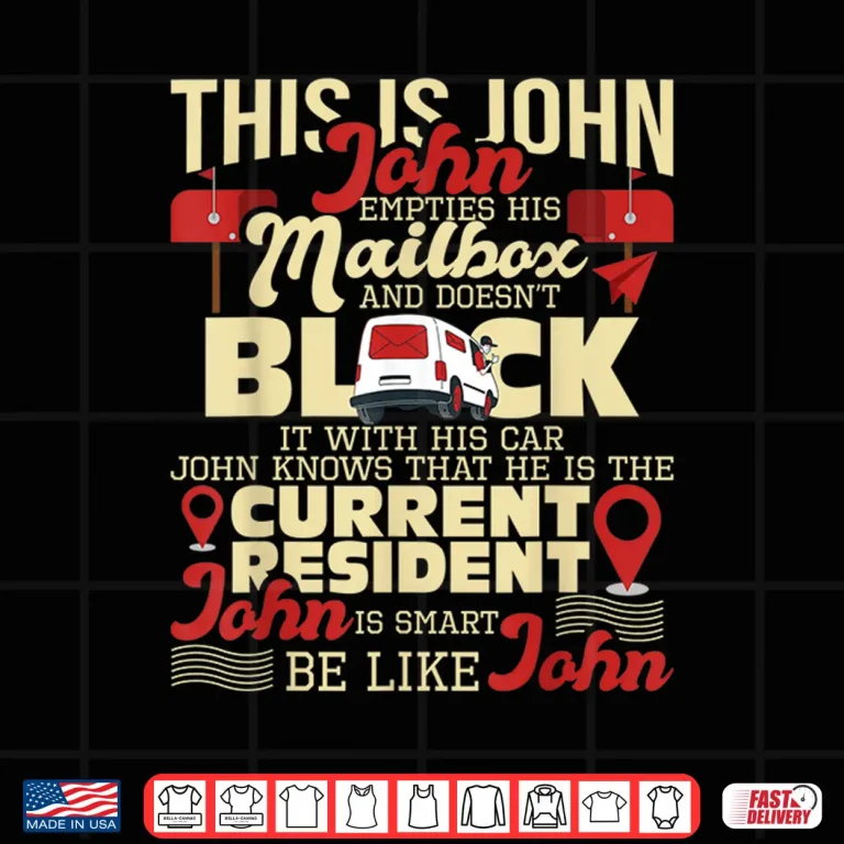 Design Be Like John Postal Worker Mailman Postman Mail Carrier Shirt
