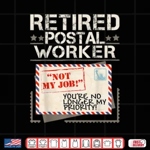 Design Retired Postal Worker Mailman Postman Mail Carrier Shirt