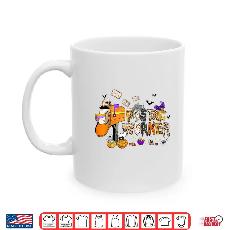 Mug Funny Postal Worker Halloween Costume Mail Lady Post Office Shirt