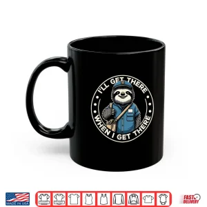 Mug Sloth Postal Worker Funny Postman Mail Carrier Sloth Shirt