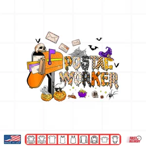 Design Funny Postal Worker Halloween Costume Mail Lady Post Office Shirt