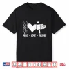 Mail Carrier Peace Love Deliver Postal Worker Shirt