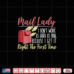 Design Womens Mail Lady Postal Worker Postman Post Office Job Profession Shirt