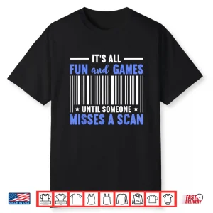 Misses A Scan Postal Worker Mailman Funny Mail Carrier Shirt