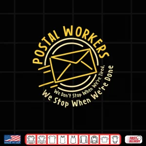 Design Post Office Work Postbox Parcel and Letter Delivery Postman Shirt