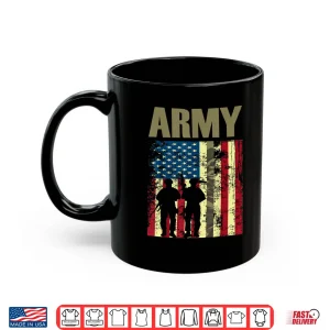Mug American Flag Camo US Army 4th of July USA Military Merica Shirt