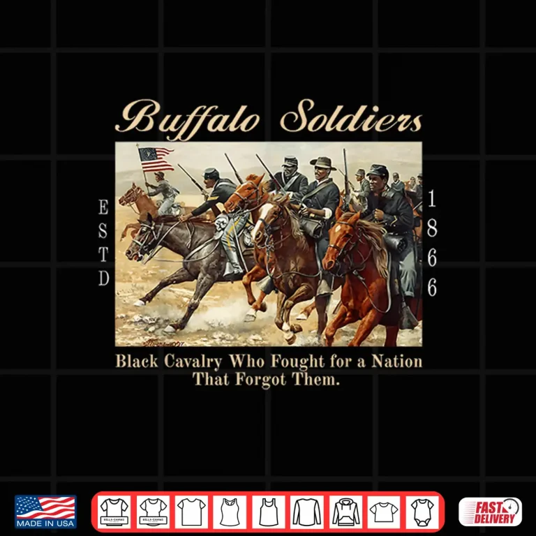 Design African American Black History Military USA Buffalo Soldiers Shirt