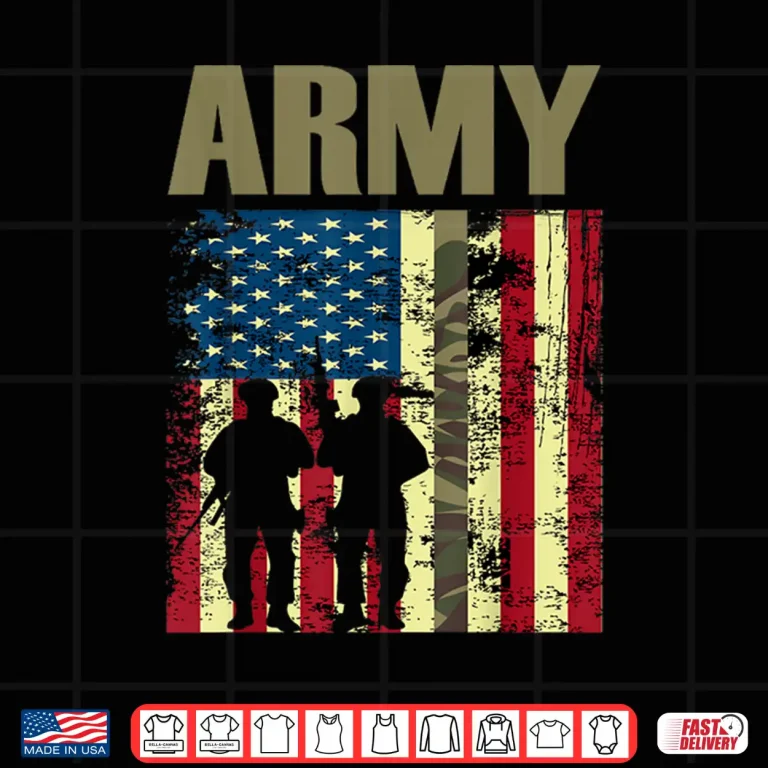 Design American Flag Camo US Army 4th of July USA Military Merica Shirt