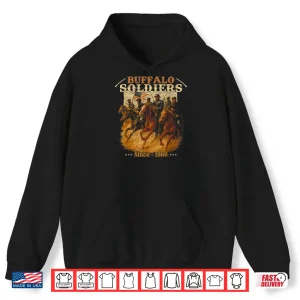 Hoodie Buffalo Soldiers African American Buffalo Black Culture Shirt