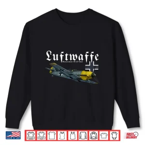 Sweatshirt German Warbird Messerschmitt Bf 109 WW2 Airplanes Shirt