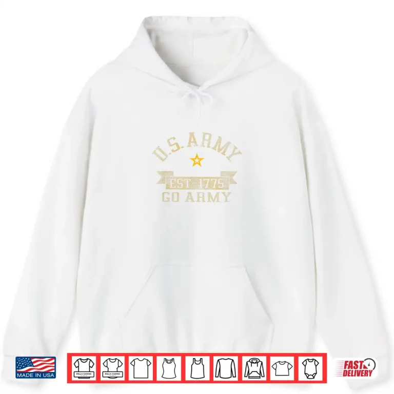 Hoodie Military Army United States Vintage Go Green Shirt