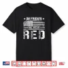 On Friday We Wear Red American Flag Military Supportive Shirt
