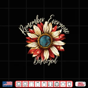 Design Patriotic Remember Everyone Deployed Red Friday Military Shirt
