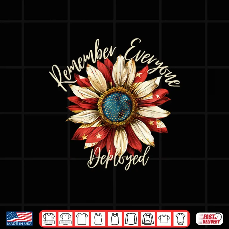 Design Patriotic Remember Everyone Deployed Red Friday Military Shirt