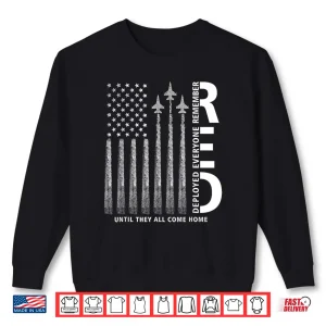 Sweatshirt Red Friday Remember Everyone Deployed Military American Flag Shirt