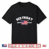 Support Our Troops Us Flag Red Friday Military Shirt