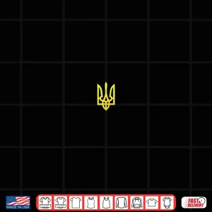 Design Ukraine Trident Zelensky Military Emblem Symbol Patriotic Shirt