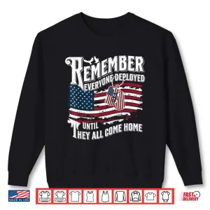 Sweatshirt We Wear Red Friday Military Support Our Troops Deployment Shirt