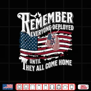 Design We Wear Red Friday Military Support Our Troops Deployment Shirt