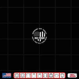 Design Wear Red on Friday US Military Deployed Shirt