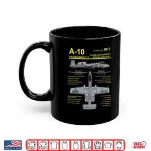 Mug A 10 Thunderbolt II Warthog Military Jet Blueprint Shirt