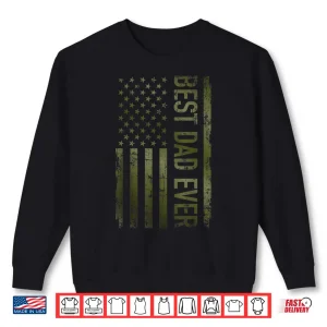 Sweatshirt Best Parent Ever American Military Camouflage Flag Gift Shirt