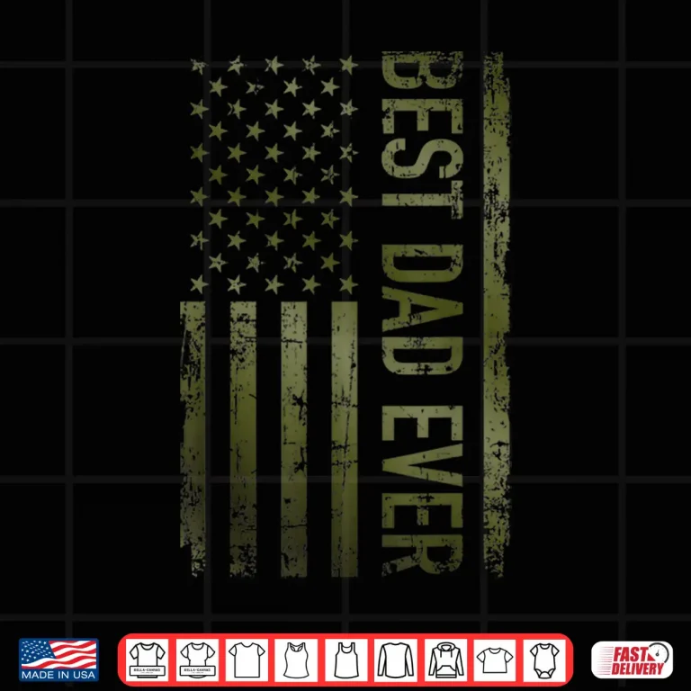 Design Best Parent Ever American Military Camouflage Flag Gift Shirt
