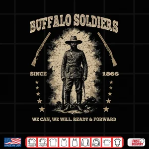 Design Buffalo Soldiers African American Buffalo Black Culture USA Shirt