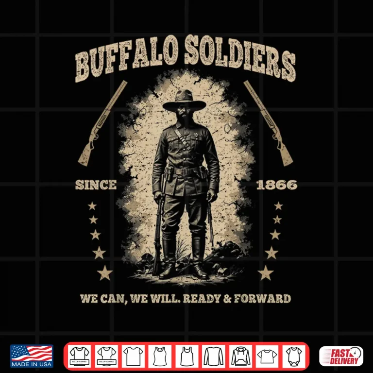 Design Buffalo Soldiers African American Buffalo Black Culture USA Shirt