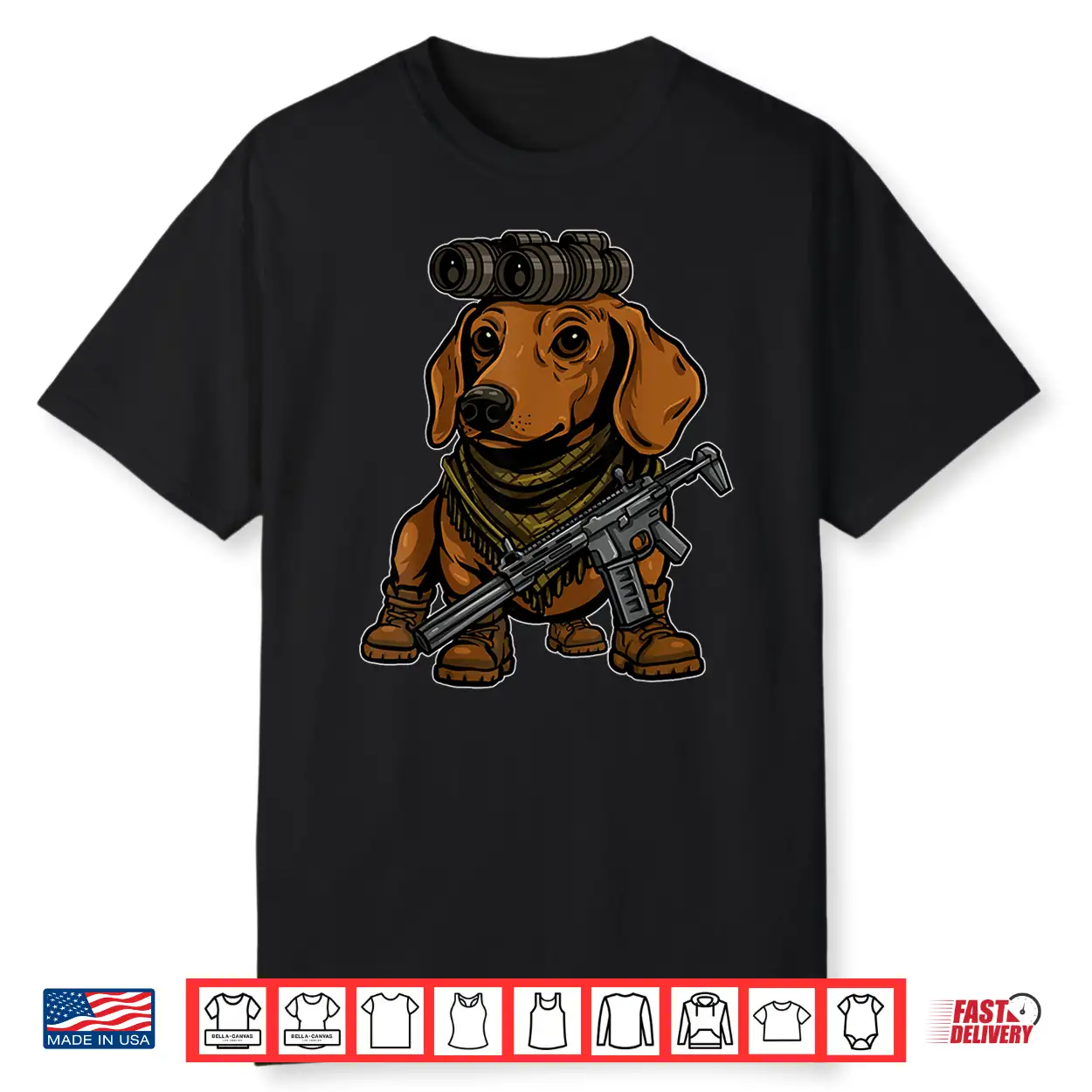 Dachshund Dog With Nvg Funny Tactical Wiener Military Meme Shirt Dachshund Dog With Nvg Funny Tactical Wiener Military Meme Shirt
