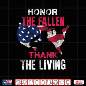 Design Honor the Fallen Veteran Themed Military Support T Shirt