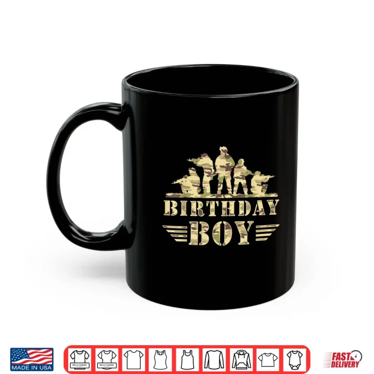 Mug Military Birthday Army Party Military Supplies Camo Shirt