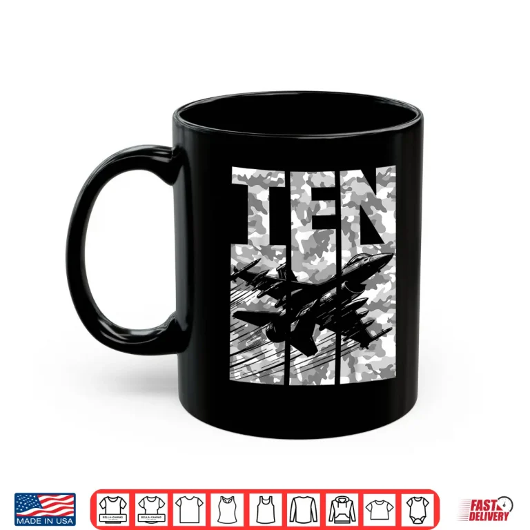 Mug Military Fighter Jet Camo Ten Year Old 10th Birthday Shirt