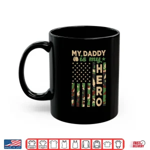Mug My Parent Is My Hero Military Parent US Flag Fathers Day Shirt