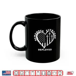 Mug Red Friday Remember Everyone Deployed Military Heart Jet Shirt