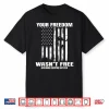 Red On Fridays Military Veteran Patriotic American Usa Flag Shirt