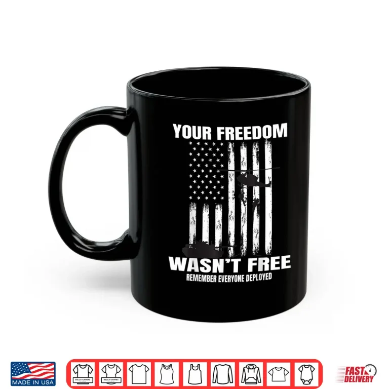 Mug Red on Fridays Military Veteran Patriotic American USA Flag Shirt