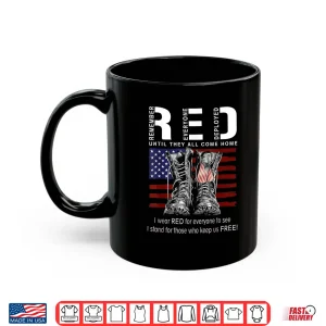 Mug Red Until They All Come Home USA Flag Shirt