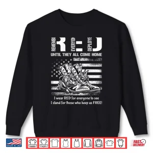 Sweatshirt Vintage Red Friday Until They Come Home USA American Flag Shirt