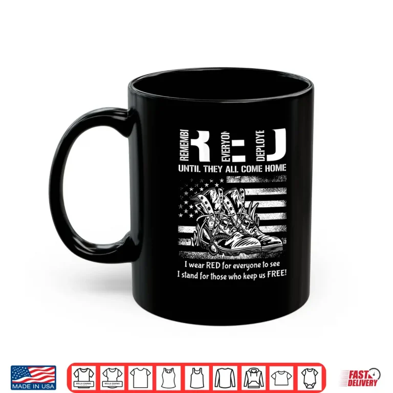 Mug Vintage Red Friday Until They Come Home USA American Flag Shirt
