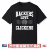 Hackers Love Clickers Cybersecurity Analyst Tech Shirt