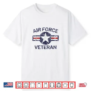 Air Force Veteran With Vintage Roundel Grunge Shirt