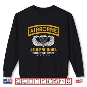 Sweatshirt Airborne Veteran Shirt Fort Benning Jump School Military Shirt
