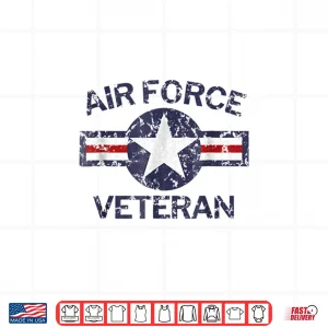 Design Air Force Veteran With Vintage Roundel Grunge Shirt